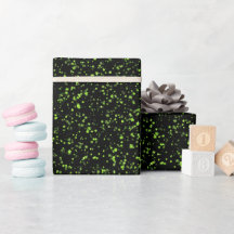 Helles Neongrün Elektrisches Schwarz Glitter-Muste
