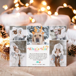 Helles Neues Jahr im Überblick 5 Foto Collage Grid Feiertagskarte