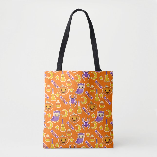 Helles Orange Cartoon Halloween Pattern (Vorderseite)