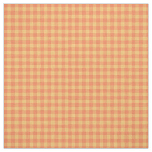 Helles orange Gelb-Karo-Gingham-Muster-Gewebe Stoff