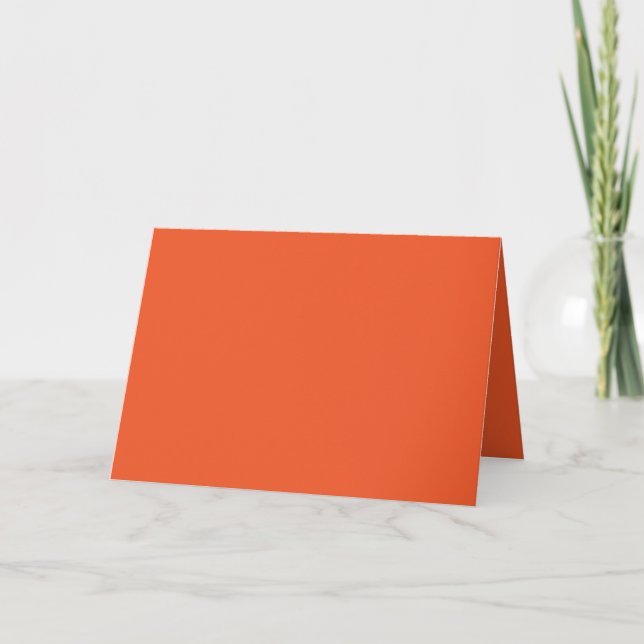 Helles Orange Minimalistisches Solid Background Einladung (Vorderseite)