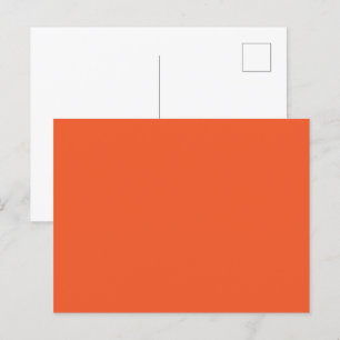 Helles Orange Minimalistisches Solid Background Einladungspostkarte