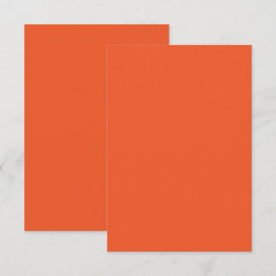 Helles Orange Minimalistisches Solid Background RSVP Karte