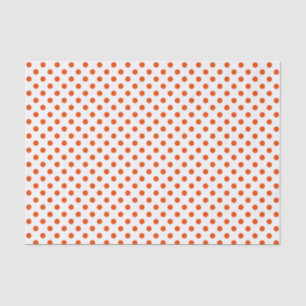 Helles Orange Polka Dot auf Weißzinnpapier Seidenpapier
