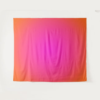 Helles Orange und heißes Magenta-Pink Aura Ombre Wandteppich