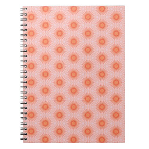 Helles Orange und Pfirsichrosa Notizblock