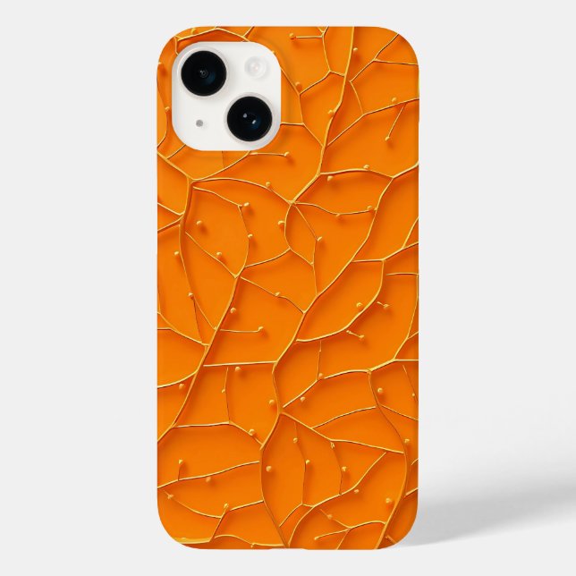Helles orangefarbenes Muster – iPhone-Hülle mit kr Case-Mate iPhone Hülle (Rückseite)