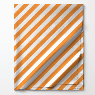 Helles oranges diagonales Streifenmuster Stoff