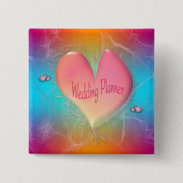 Helles Pachy Pink Hochzeitsplaner AH2010 Button