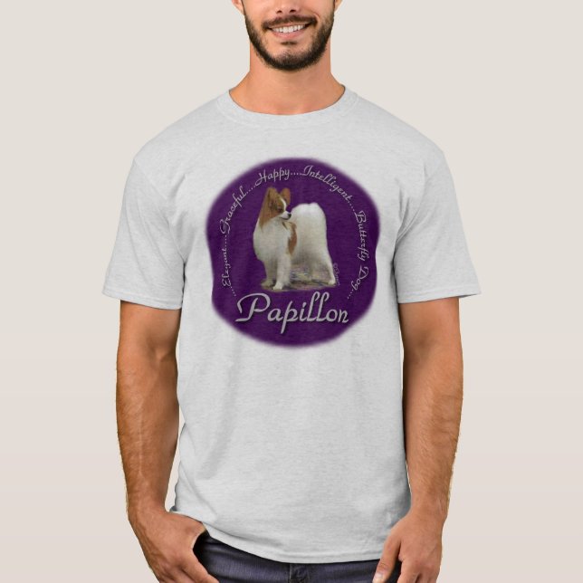 Helles Papillon T-Shirt (Vorderseite)