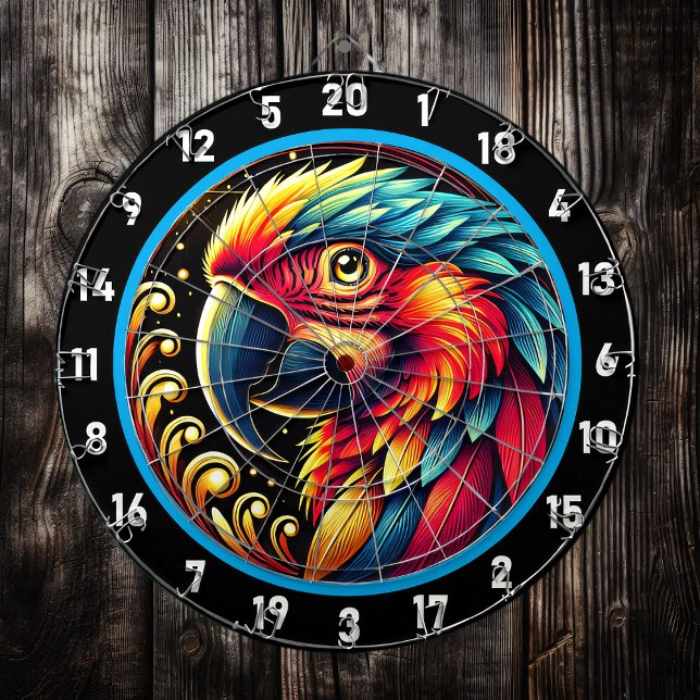 Helles Parrot Dartboard für Spielzimmer Dartscheibe (Von Creator hochgeladen)