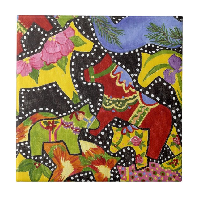 Helles Pferdegeflecht Fliese (Vorderseite)