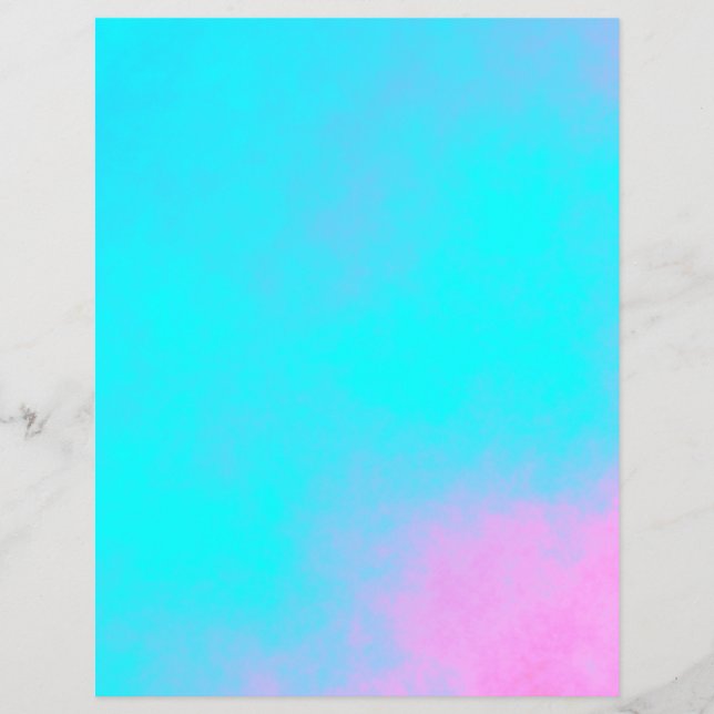 Helles Pink & Blue Scrapbook Papier (Vorderseite)