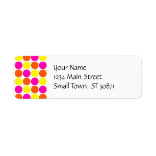 Helles Pink-orange Gelb-Tupfen-Muster