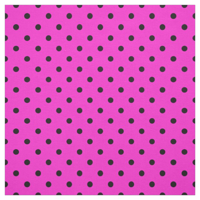 Helles Pink-Schwarz-pickeliges Tupfen-Muster Stoff (Muster)