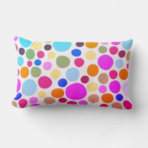 Helles Polka-dots Lumbar Kissen