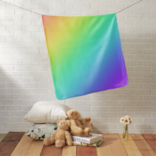 Helles Rainbow Gradient Baby Blanket Babydecke