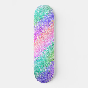 Helles Rainbow Pebble Ombre Confetti Style Strickb Skateboard