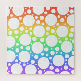 Helles Rainbow Polka Dotted Jigsaw Puzzle