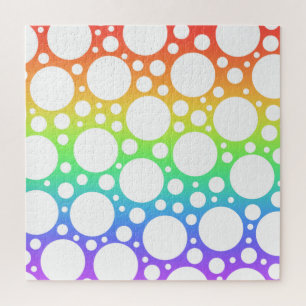 Helles Rainbow Polka Dotted Jigsaw Puzzle