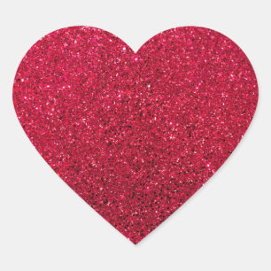 Helles Red Holiday Design Herz-Aufkleber