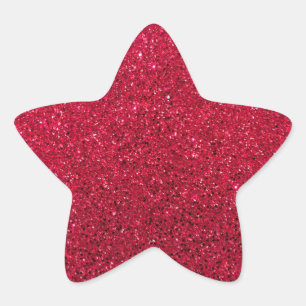 Helles Red Holiday Design Stern-Aufkleber