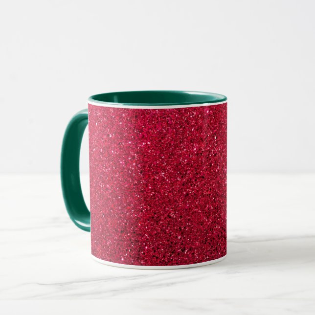 Helles Red Holiday Design Tasse (Vorderseite Links)