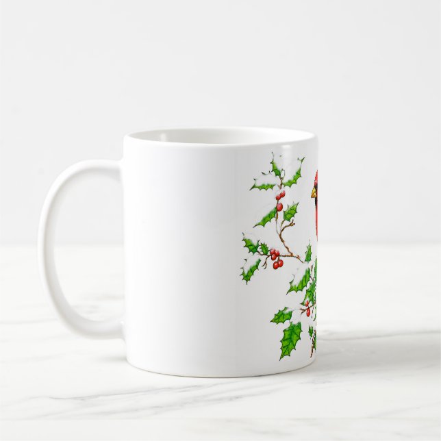 Helles Red Holiday Kardinal Kaffeetasse (Links)