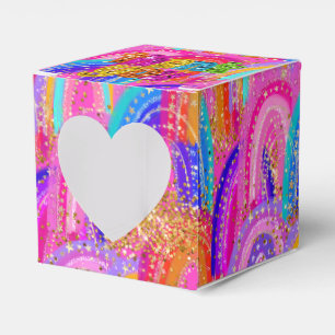 Helles Regenbogen 6. Geburtstag Danke für Ihre Gef Geschenkschachtel