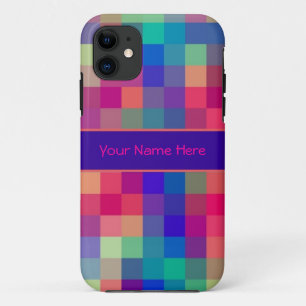 Helles Regenbogen-Karo-Muster Case-Mate iPhone Hülle