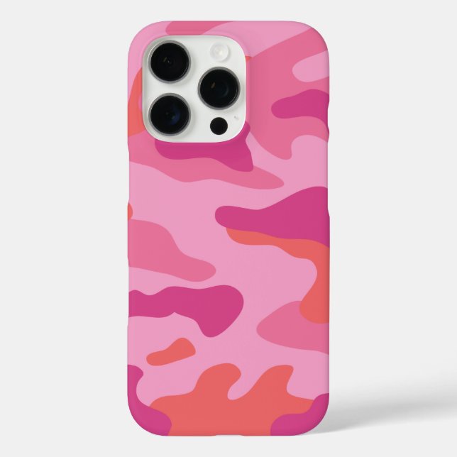 Helles rosa Camouflage Muster Case-Mate iPhone Hülle (Rückseite)