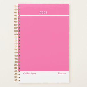 Helles Rosa minimalistischer Planer