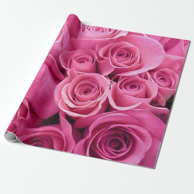 Helles rosa Rosa Wrackpapier Geschenkpapier (Ungerollt)