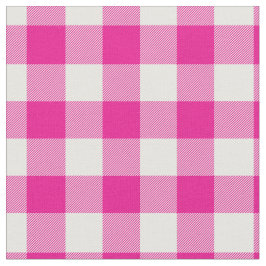 Helles Rosa und Weiß Gingham Karo Stoff