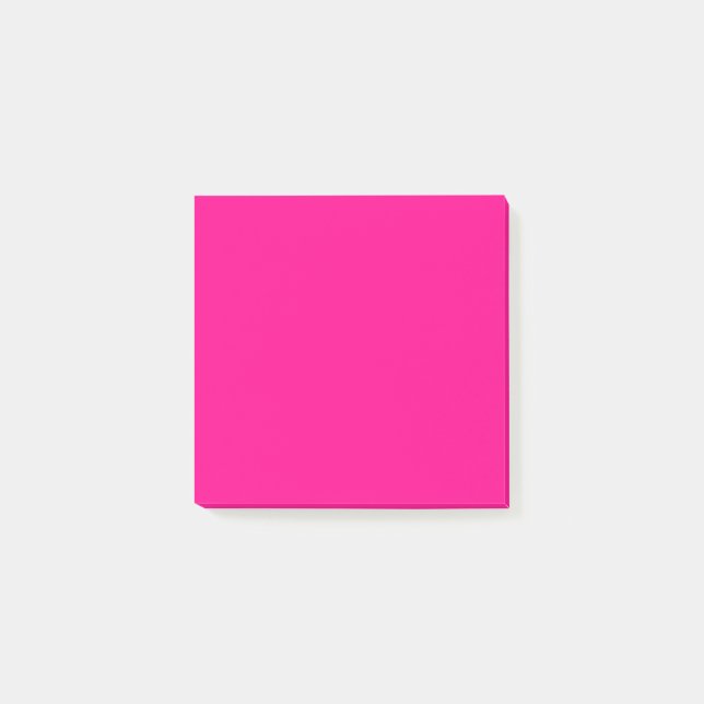 Helles Rosy Pink Schlicht Post-it Klebezettel (Vorderseite)
