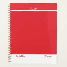 Helles Rot Minimalist Planer