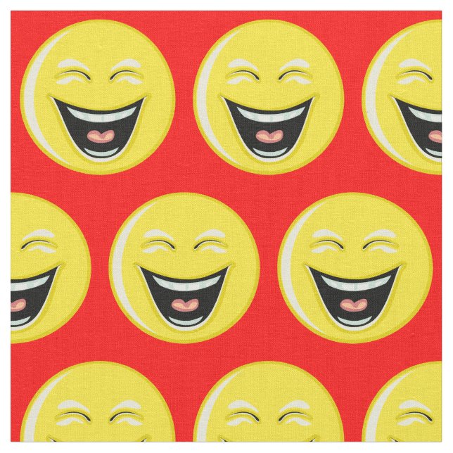 Helles Rot mit Lachen Stoff (Nahaufnahme)