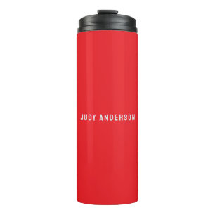 Helles Rot Professionell Schlicht Modern Elegant N Thermosbecher