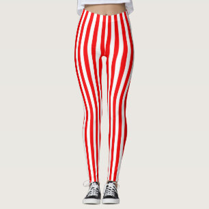 Helles Rot striped Leggings