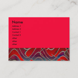 helles Rot Visitenkarte