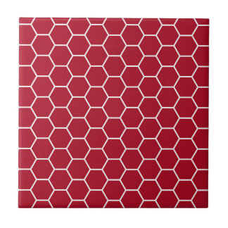 Helles rotes geometrisches fliese