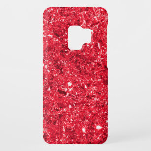 Helles, rotes Muster für Foil Texture Case-Mate Samsung Galaxy S9 Hülle