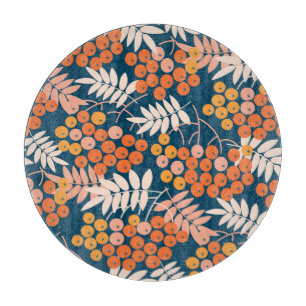 Helles Rowanberry Herbst Nahtloses Design Schneidebrett