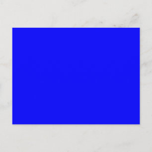 Helles Royal Blue Solid Trend - Hintergrund Postkarte