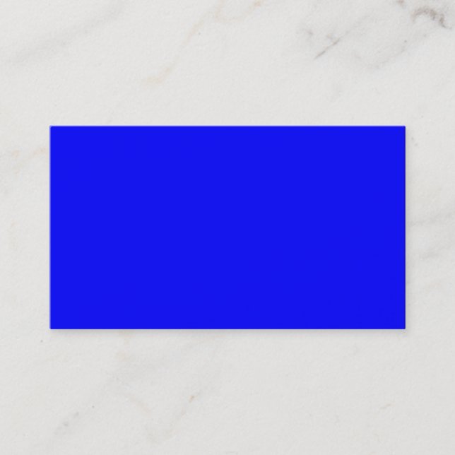 Helles Royal Blue Solid Trend - Hintergrund Visitenkarte (Vorderseite)