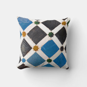 Helles rustikales Art-Mosaik-gemustertes Foto Kissen