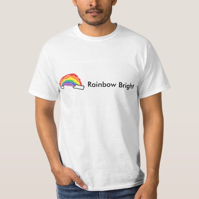 Helles Shirt des Regenbogens (Vorderseite)