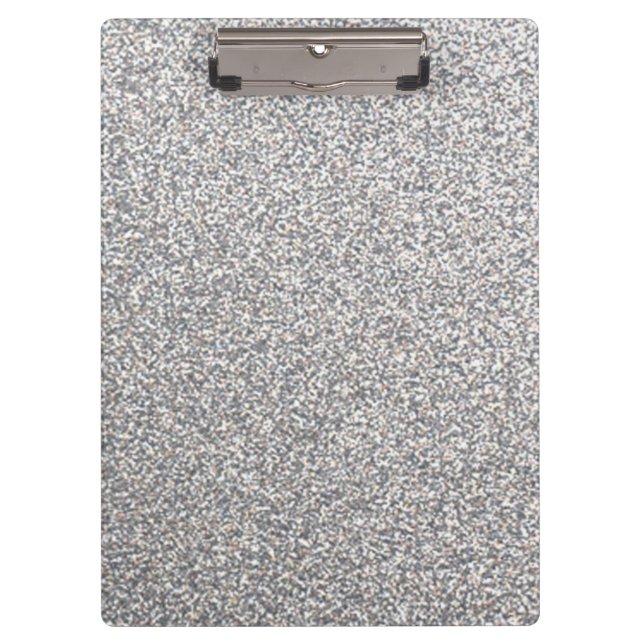 Helles silbernes Glitterklemmbrett Klemmbrett (Vorderseite)