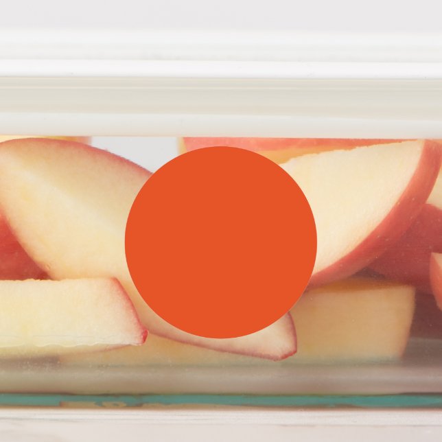 Helles Solid Orange Hintergrund Etiketten (Befestigt)