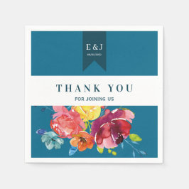 Helles Sommer farbenfrohe Hochzeitspapier Napkin Serviette